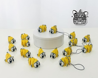 3D Printed  High Details Articulated Butterfly Fish: Flexi Fidget Figurine - Z2