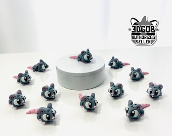 3D Printed High Details Flexi Rat Articulated Fidget Figurine - G12