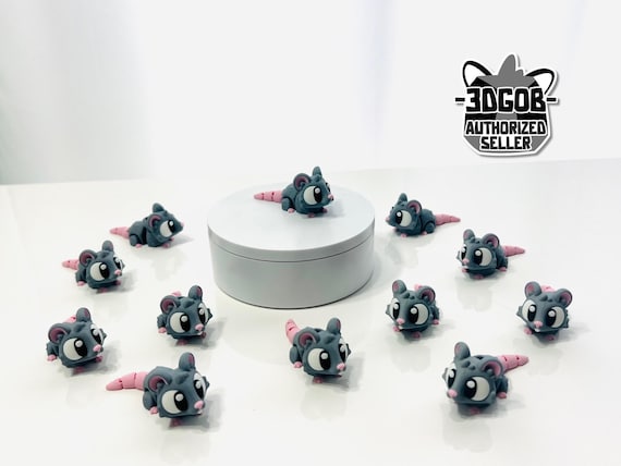 3D Printed Flexi Rat Articulated Fidget Figurine - D16