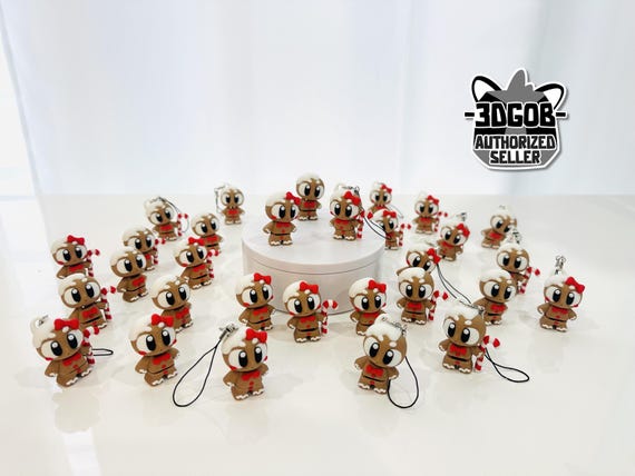 3D Printed Articulated Flexi Ginger Bread Cookie Fidget - Eco-Friendly PLA Decor - A7