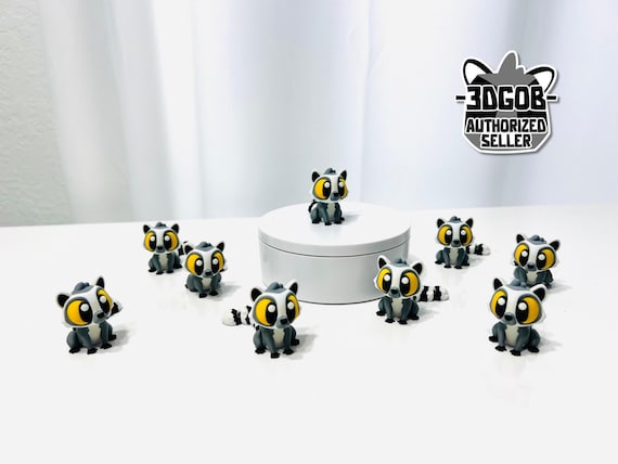 3D Printed High Details  Flexi Lemur | Articulated Fidget Figurine - A14