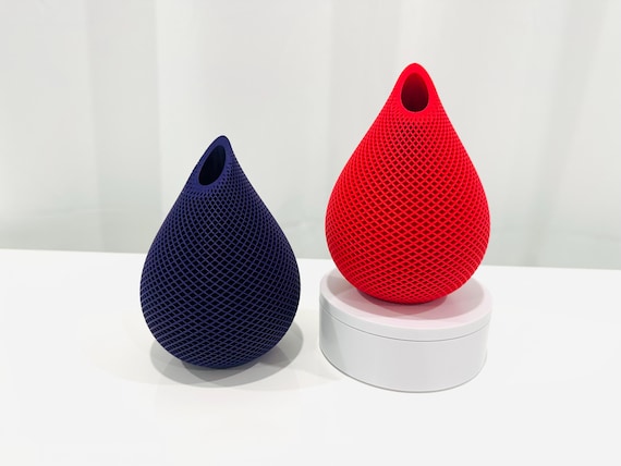 Tear Drop Shape 3D Printed Dry Flower Vase 6 inches | Modern Home Décor.