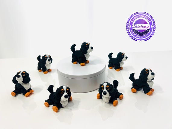 3D Printed Articulated Flexi Cocker Spaniel Dog Fidget Figurine - D13