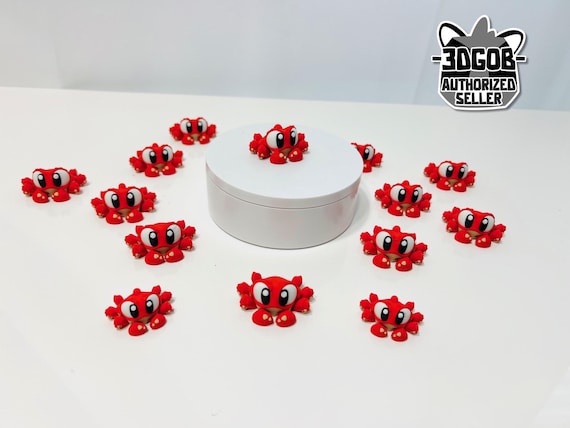 3D Printed High Details Flexi Crab | Articulated Fidget Figurine I11