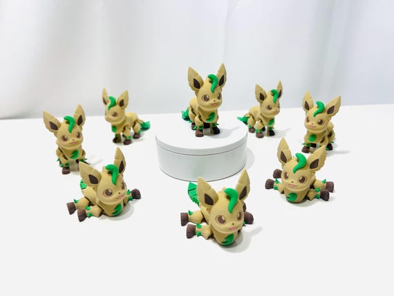3D Printed Flexi Leafeon Figurine: SuperCrazyPrints Design - A13