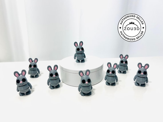 Flexi Tiny Bunny: 3D Printed Articulated Fidget Décor