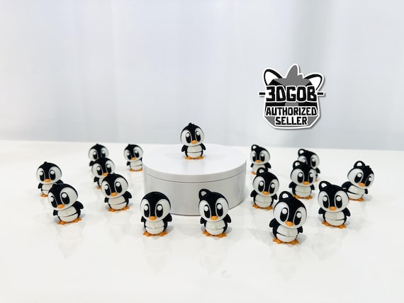 3D Printed Flexi Penguin Articulated Fidget Figurine