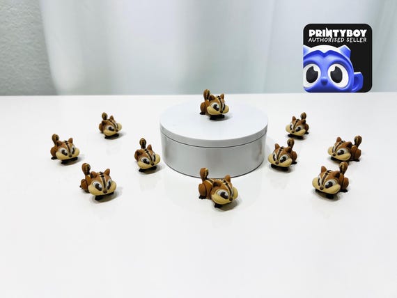 3D Printed Articulated Chipmunk Fidget - Eco-Friendly PLA Decor