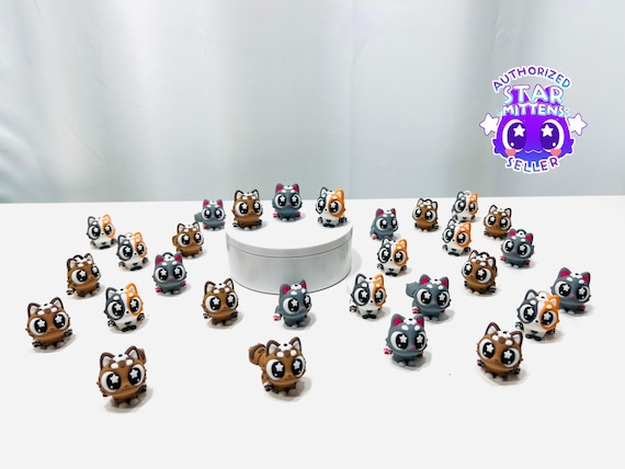 3D Printed Articulated Flexi Baby Kitten - Calico - Gray - Tabby - Eco-Friendly PLA Decor - B10