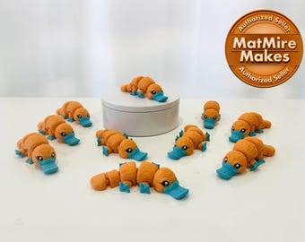 3D Printed Flexi Platypus: Articulated Fidget Figurine - E2