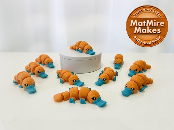 Flexi Platypus | 3D Printed | Articulated Fidget | Custom Figurine | Cute | Platypus | Adorable