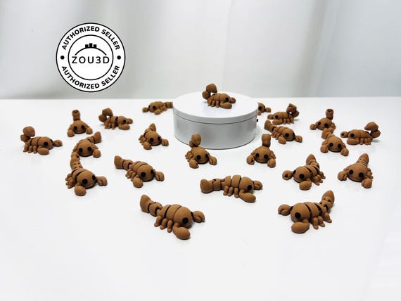 3D Printed Flexi Baby Scorpion | Articulated Fidget Figurine