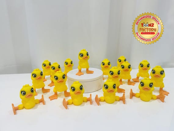 Flexi Duck | Flexi Figurine | 1 Size | Colored Figure | 3D Printed | Decor | Cute Art | Gifts |