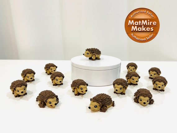 3D Printed Articulated Flexi Hedgehog Fidget - Figurine