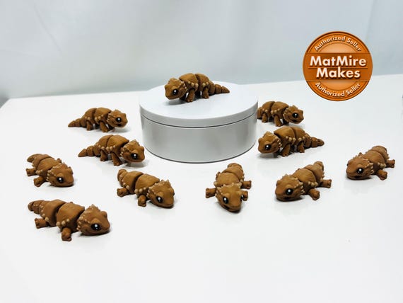 Articulated Flexi Bearded Dragon: 3D Printed Fidget Figurine D16