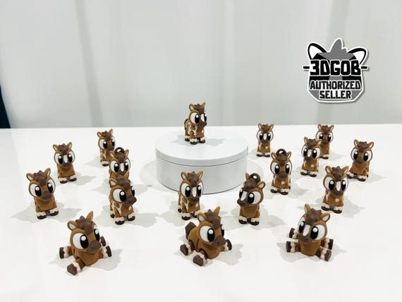 3D Printed Flexi Horse Articulated Fidget Figurine