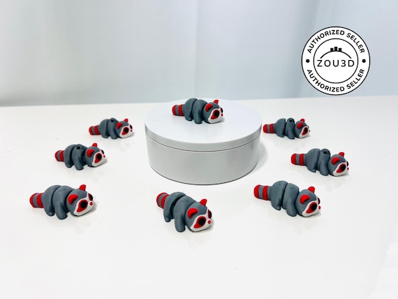 Flexi Baby Raccoon : 3D Printed Articulated Fidget Décor