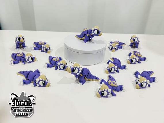 3D Printed Flexi Stygimoloch Dino Articulated Fidget Figurine - D14