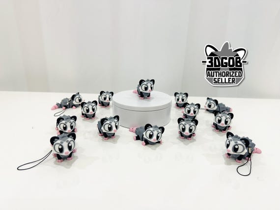 Flexi Opossum 3D Printed Articulated Fidget Figurine D12