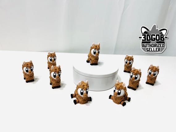 3D Printed High Details Articulated Flexi Alpaca Fidget - Eco-Friendly PLA Decor