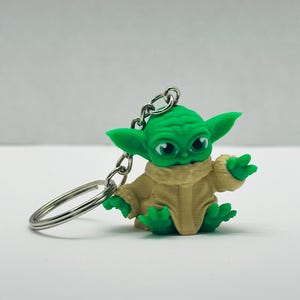 Figura de Mini Grogu: Diseño de dibujos animados impreso en 3D - J3 imagen 4