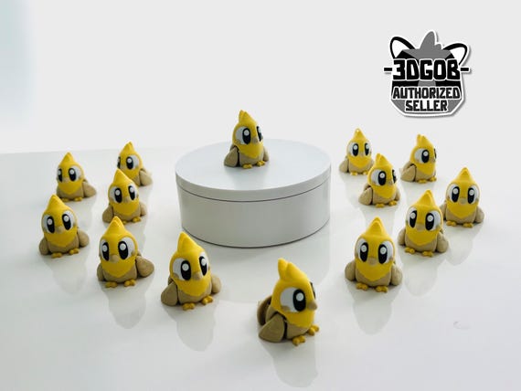 3D Printed Articulated Flexi Bird Him Fidget - Eco-Friendly PLA Decor