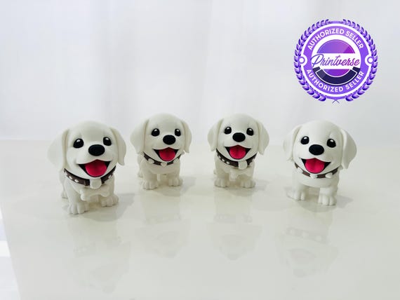 Flexi Labrador Puppy | Flexi Figurine | 1 Size | Colored Figure | 3D Printed | Decor | Cute Art | Gifts| Dog