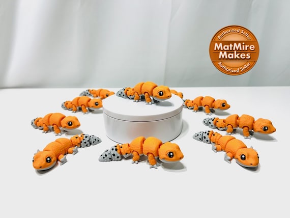 Articulated Flexi Leopard Gecko: 3D Printed Fidget Figurine