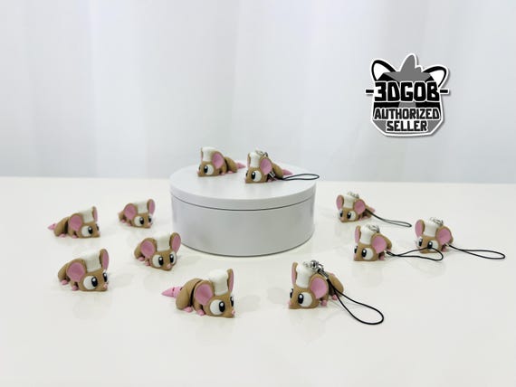 Flexi Chef Mouse Articulated Fidget | Flexi Figurine | Colored Figure | 3D Printed | Decor | Cute Art | Chef Mouse | Gifts