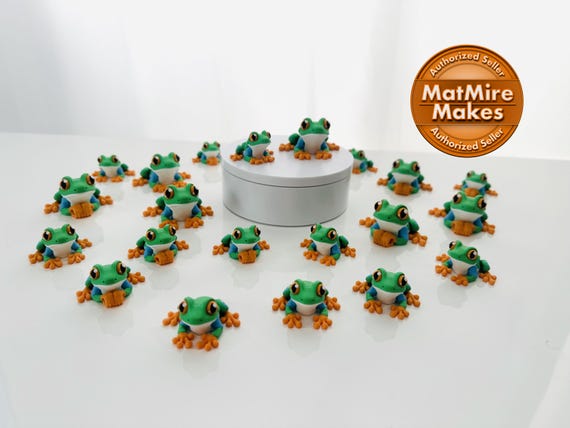 Articulated Flexi Frog: 3D Printed Fidget Figurine