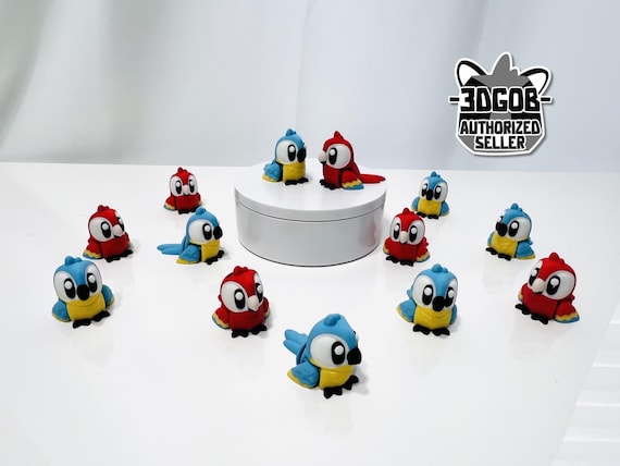 3D Printed High Details Articulated Flexi Macaw Fidget - Eco-Friendly PLA Decor - G10