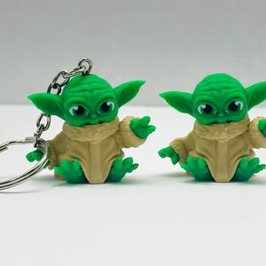 Figura de Mini Grogu: Diseño de dibujos animados impreso en 3D - J3 imagen 3