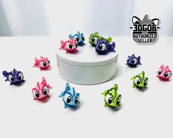 3D Printed High Details Articulated Flexi Chameleon Fidget - Eco-Friendly PLA Decor G9