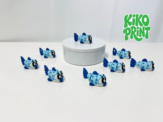 3D Printed High Details Flexi Fugu Fish Articulated Fidget Figurine