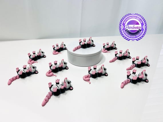 3D Printed Articulated Flexi Zero HP Possum Fidget Figurine
