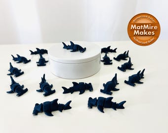 3D Printed Articulated Hammerhead Shark Fidget - Custom Figurine - B8