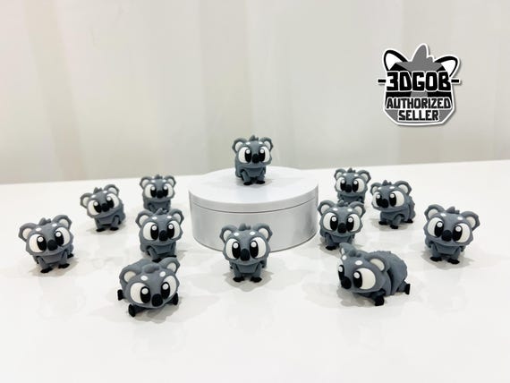 Flexi Koala Articulated Fidget | Flexi Figurine | Colored Figure | 3D Printed | Decor | Cute Art | Koala | Gifts  | H5 |