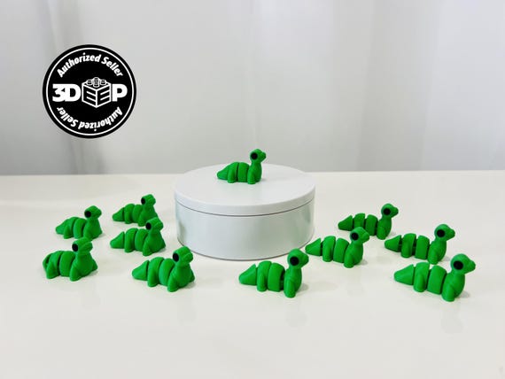 Flexi Brontosaurus Articulated Fidget | Flexi Figurine | Colored Figure | 3D Printed | Decor | Cute Art | Brontosaurus | Gifts