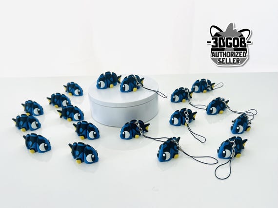 Flexi Surgeon Fish Articulated Fidget | Flexi Figurine | Colored Figure | 3D Printed | Decor | Cute Art | Surgeon Fish | Gifts