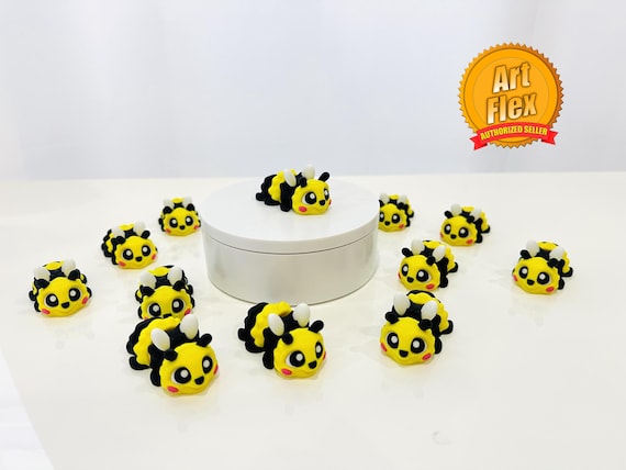 Flexi Little Bee | Flexi Figurine | 1 Size 2 Inches | Colored Figure | 3D Printed | Decor | Cute Art | Gifts