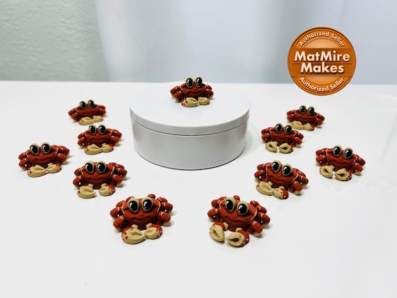 Articulated Flexi Crab: 3D Printed Fidget Figurine D15