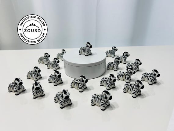 3D Printed Flexi Baby Zebra | Articulated Fidget Figurine G9