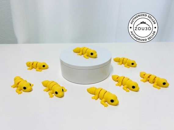 Flexi Baby Leopard Gecko High Details: 3D Printed Articulated Fidget Decor