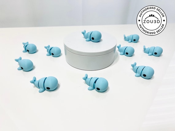 Flexi Baby Whale: 3D Printed Articulated Fidget Décor