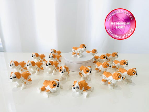 Flexi Bulldog | Flexi Figurine | 3 Sizes 3 to 9 Inches | Colored Figure | 3D Printed | Decor | Cute Art | Bulldog | Gifts