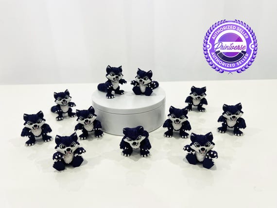 Flexi Baby Werewolf Articulated Fidget | Flexi Figurine | 3 Sizes 2 to 6 In | Colored Figure | 3D Printed | Decor | Cute Art | Baby Werewolf