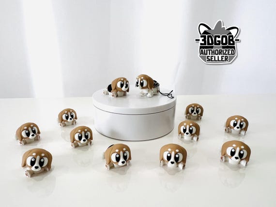 Flexi Beagle Dog Articulated Fidget | Flexi Figurine | Colored Figure | 3D Printed | Decor | Cute Art | Beagle Dog | Gifts