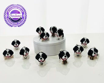 3D Printed Flexi Saint Bernard Figurine: Articulated Fidget Decor - D2