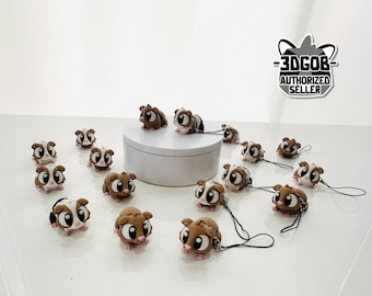 3D Printed High Details Articulated Guinea Pig Fidget Toy: Eco-Friendly PLA Decor H8