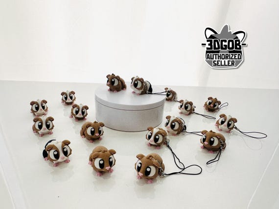 Flexi Guinea Pigs Articulated Fidget | Flexi Figurine | Colored Figure | 3D Printed | Decor | Cute Art | Guinea Pigs | Gifts
